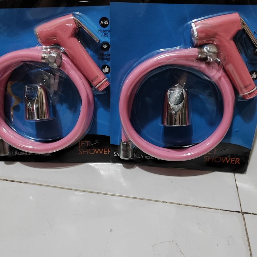 jet waser kloset / toilet shower / bidet shower warna pink