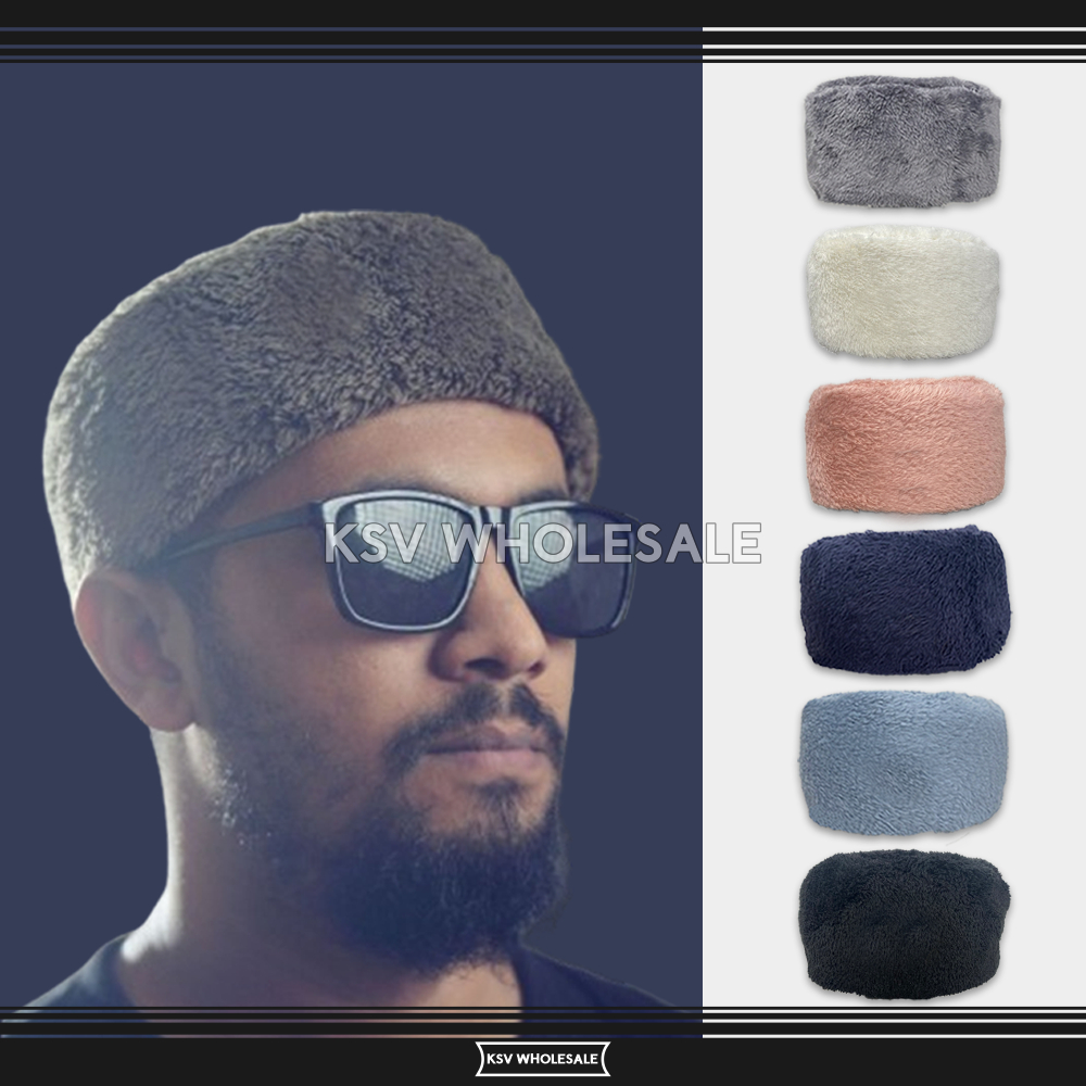 Peci BULU RUSIA Bukhara Premium Kopiah Ottoman Turki Solat Cak Nun Habib Bahar Maiyah Khabib Nurmago