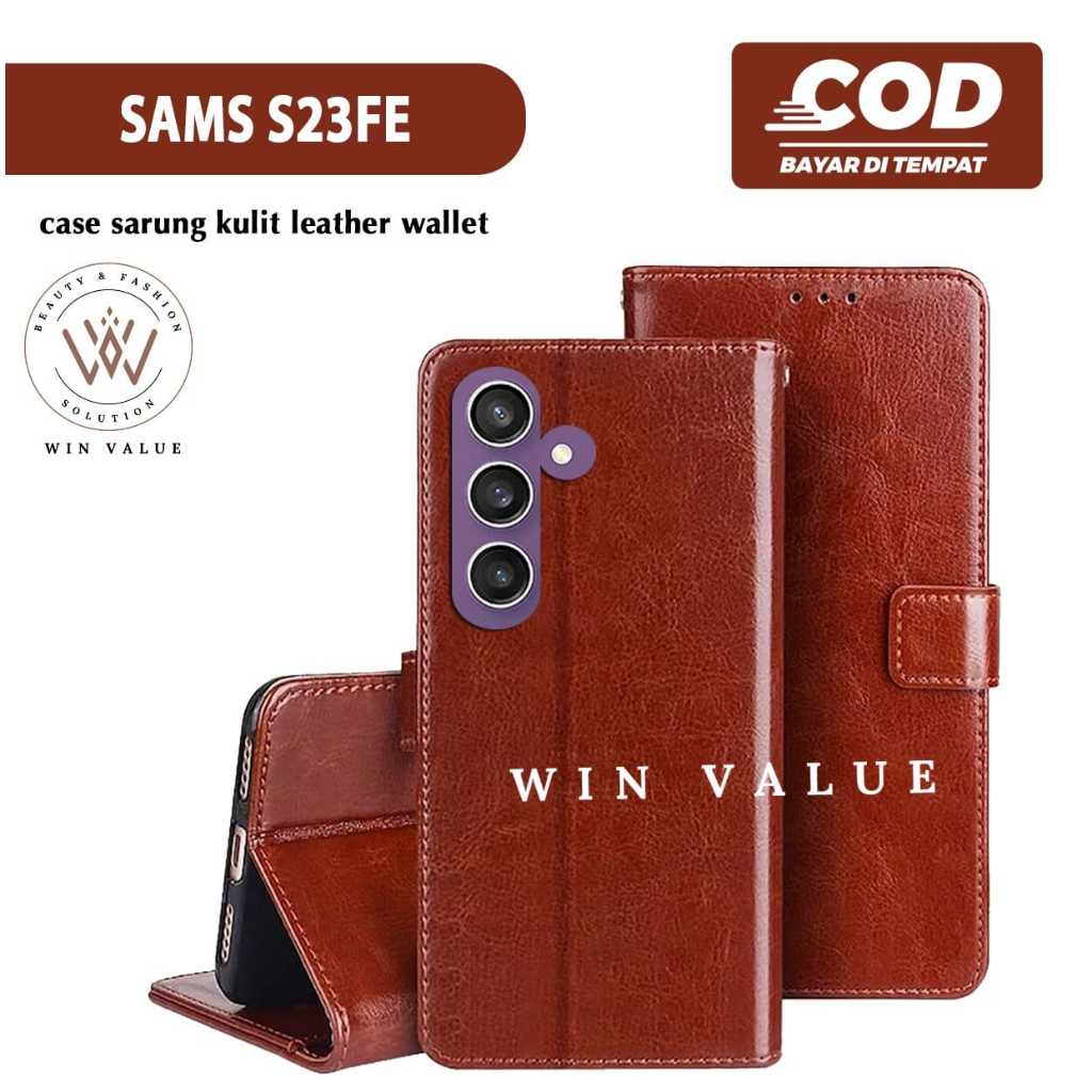Samsung S23 FE Samsung M54 5G Case Cover Kulit Sarung Buku Flip Case Samsung S23 FE Samsung M54 5G