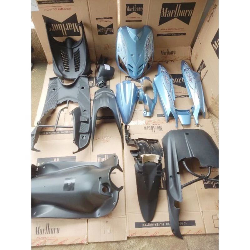 COVER BODY MIO SPORTY FULL BODY HALUS BODY KASAR COVER BODY MIO FULL SET BIRU LANGIT