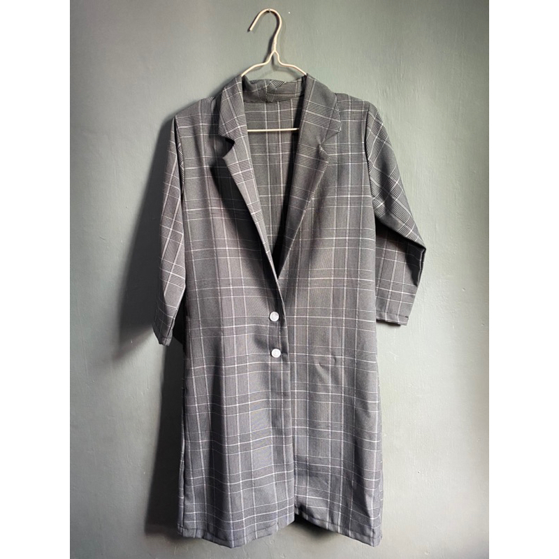 PRELOVED Long Blazer Unisex Long coat Outer wanita