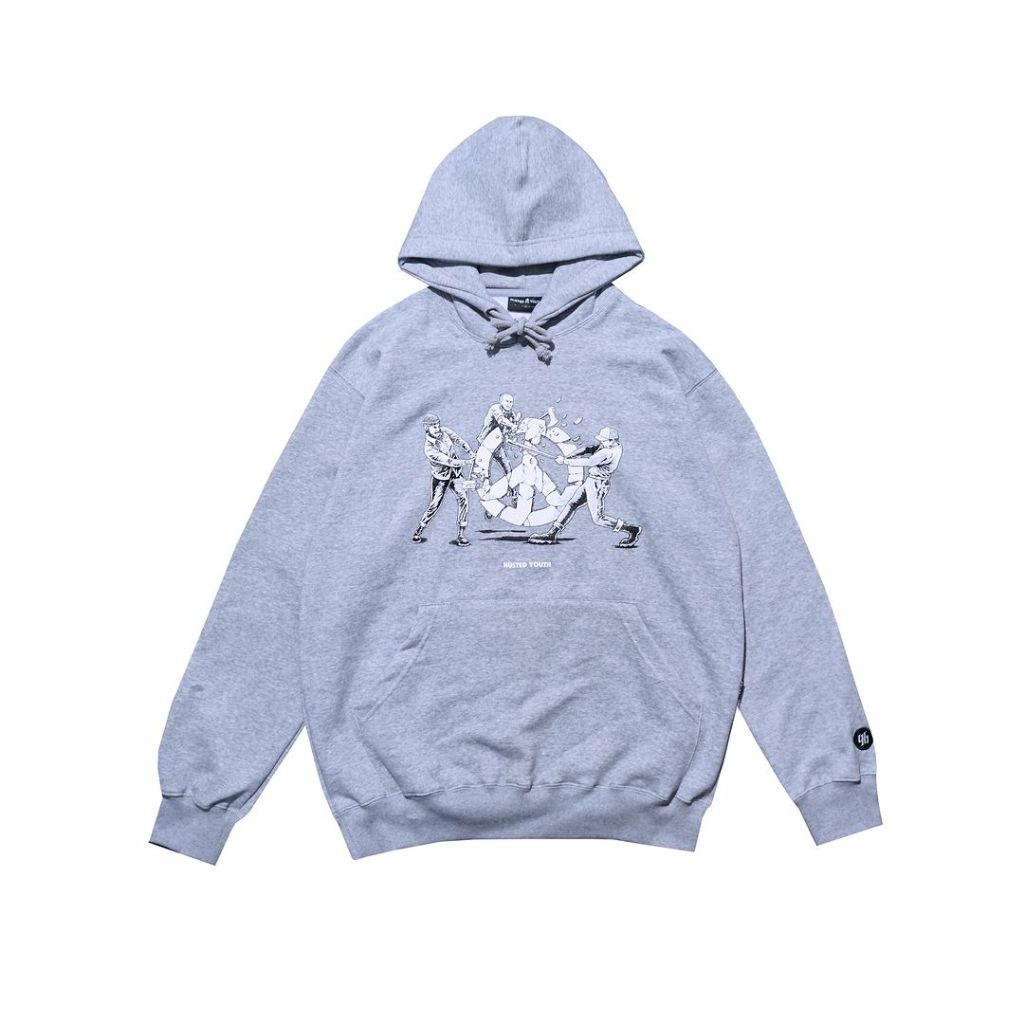 HUSTED HOODIE UNREAL GREY