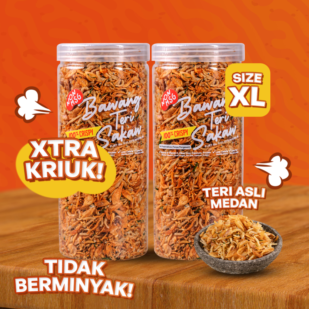 

Bawang goreng teri sakaw size XL