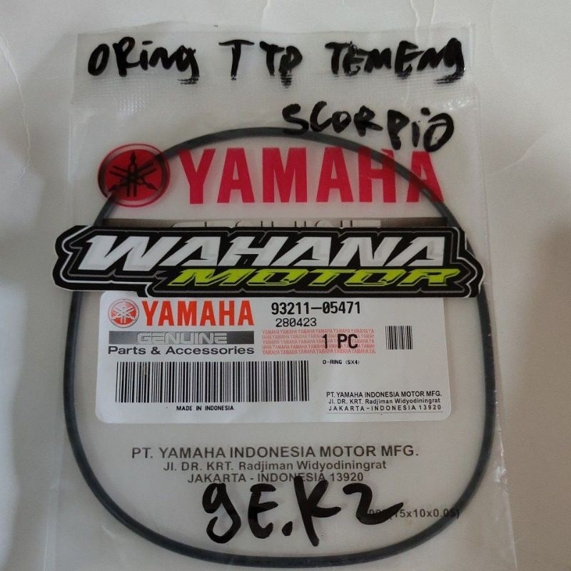Oring tutup Temeng Scorpio Karet Tutup Noken AS Scorpio Scorpio Z/Asli Original YAMAHA