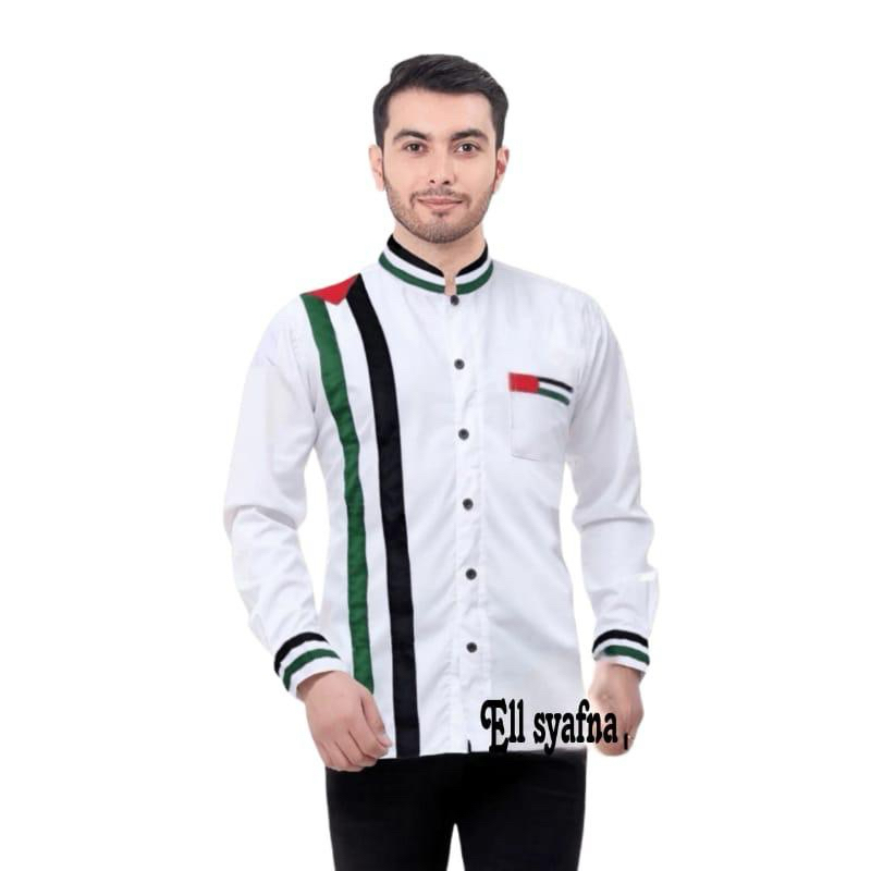 Koko Palestina Terbaru Baju Koko Pria Premium Material Bahan Katun import