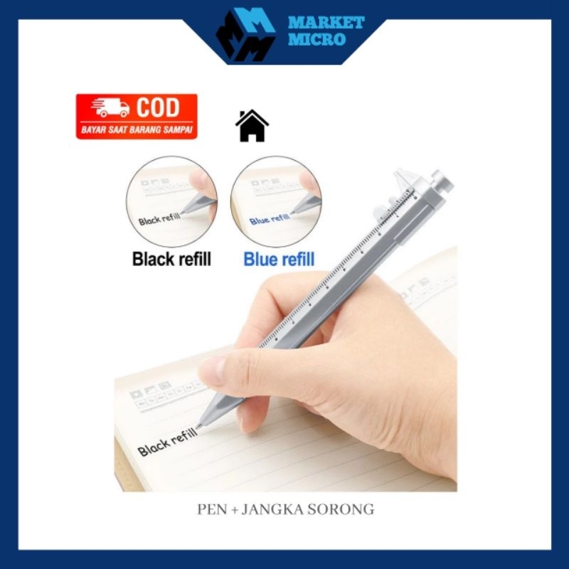 

Pen Ukur Sigmat Ballpoint Multifungsi Measuring Tool Scale Ruler
