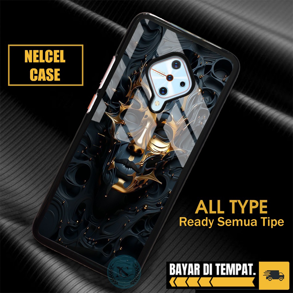 Nelcel Case Vivo S1 PRO Y20 Y20i V19 Y30 Y50 V17 Pro S1 Pro V15 Pro Z1 Pro Back case Tempered Hard c