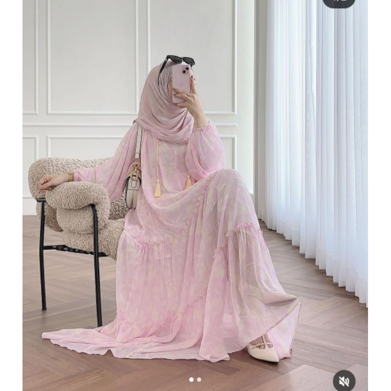 MEERA DRESS FLAMINGO BY INTALICIOUSPROJECT (FREEBOOKED)