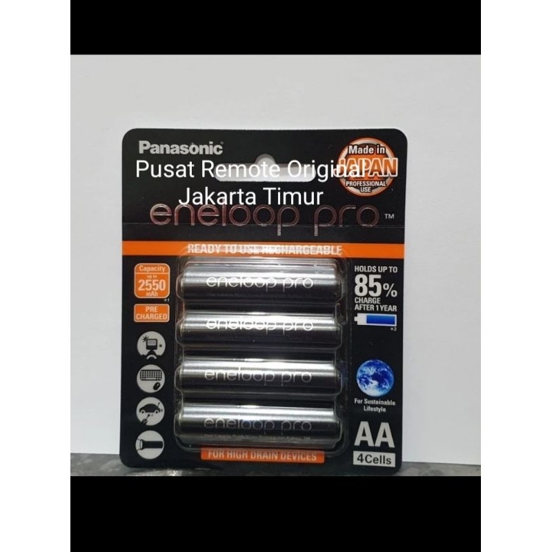 BATTRE BATTRAI PANASONIK ENELOOP AA A2 4PCS BATRE RECHARGEABLE ORIGINAL