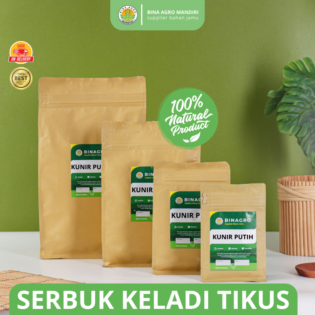 Binagro UMBI KELADI TIKUS Bubuk Serbuk Umbi Keladi Tikus Murni Tanpa Campuran Premium