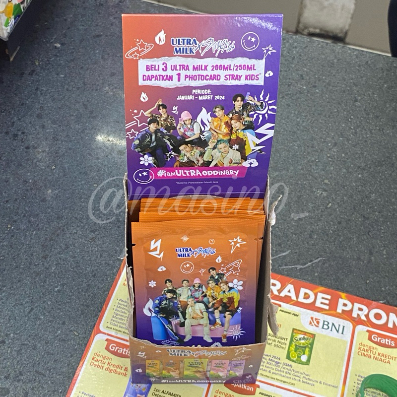[BACA DESKRIPSI] AR PHOTOCARD STRAY KIDS X ULTRAMILK