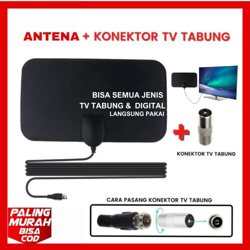 ANTENA TV DIGITAL/TV TABUNG DVB-T2 4K HASIL GAMBAR JERNIH BISA TANPA STB/SET TOP BOX