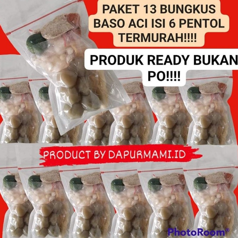 

PROMO ALE PAKET 13 BUNGKUS 13 PCS BASO ACI