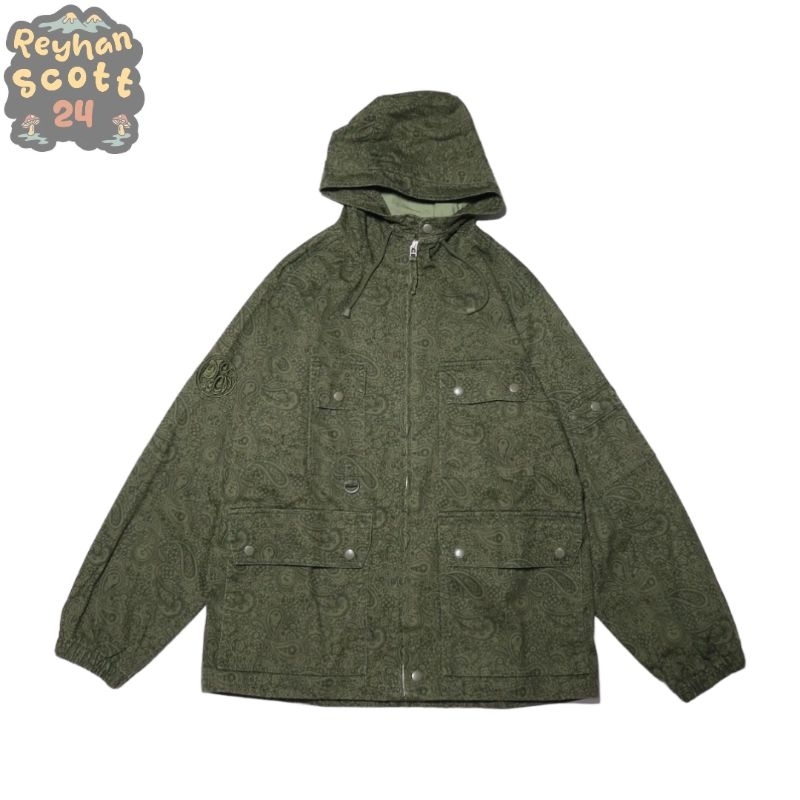 Pretty Green Paisley field Jacket green