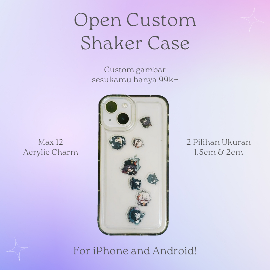 OPPO Custom Shaker Acrylic Case Muka Idol Bias Kpop BTS NCT 127 Dream Wayv TxT Enhypen Treasure Stra