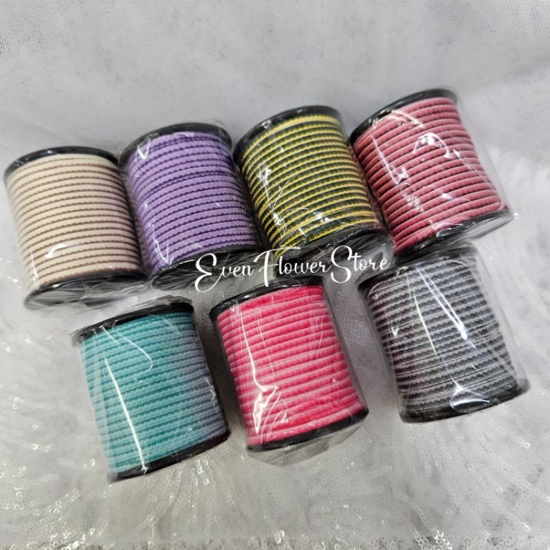 

pita salur warna rainbow/pita gradasi/pita pelangi motif lebar 1/8inch