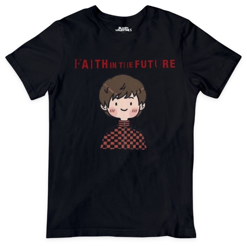 Louis Tomlinson Faith in the Future Cute Cartoon Edition T-Shirt / Kaos Band Musik Murah POP One Dir