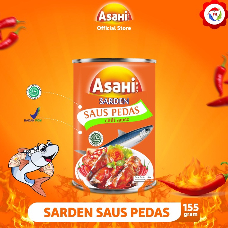 

BAYAR DITEMPAT AsaHi Sarden Saus Pedas 155 gr