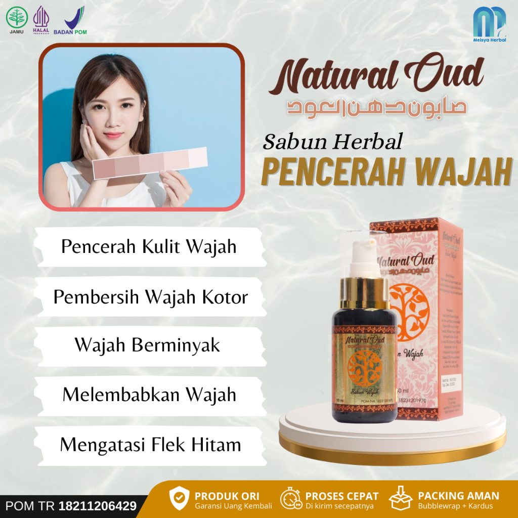 Sabun Natural Oud Mencerahkan Kulit Wajah Spesialis Sabun Penghilang Wajah Kotor Berminyak NATURAL O
