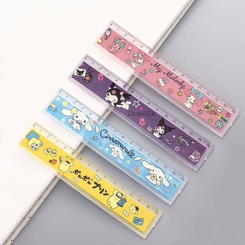 

Eghrerr 15CM Penggaris Kartun Sanrio Penggaris Lurus Panjang Kreatif Penggaris Lurus Lucu Perlengkapan Belajar Siswa