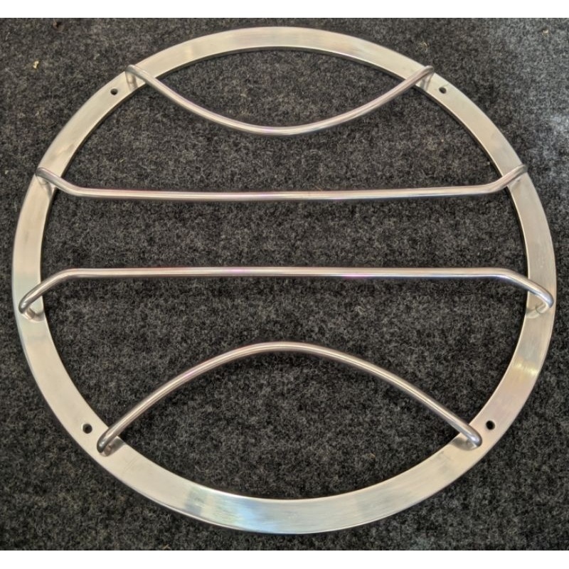 Grill Subwoofer 12 inch Chrome Jari 4 Tekuk Siku Gril Tutup Ring Speaker 12inch Alumunium Stainless