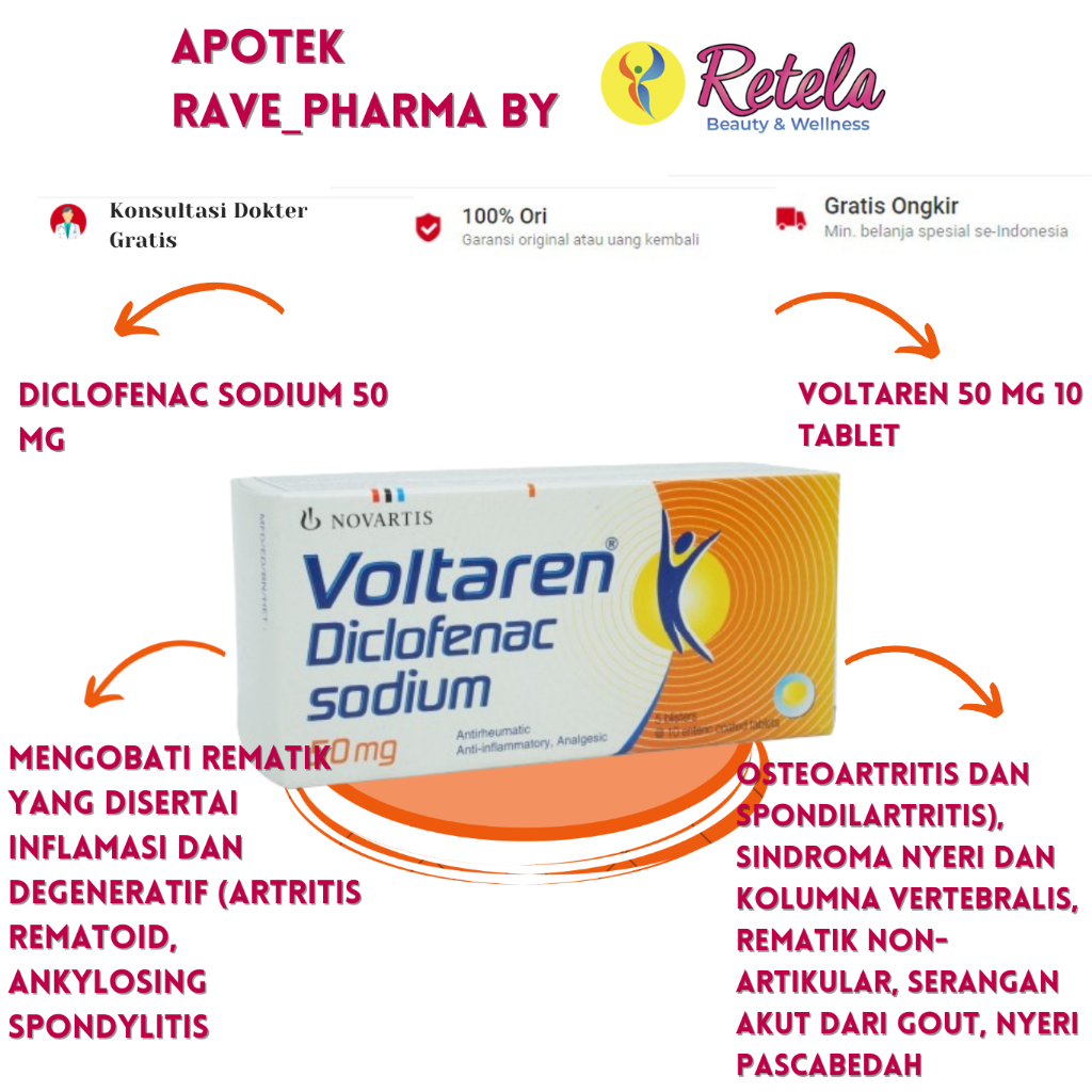 Voltaren 50 mg 10 Tablet