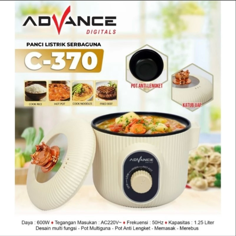 warmer steamer cooker advance c370
