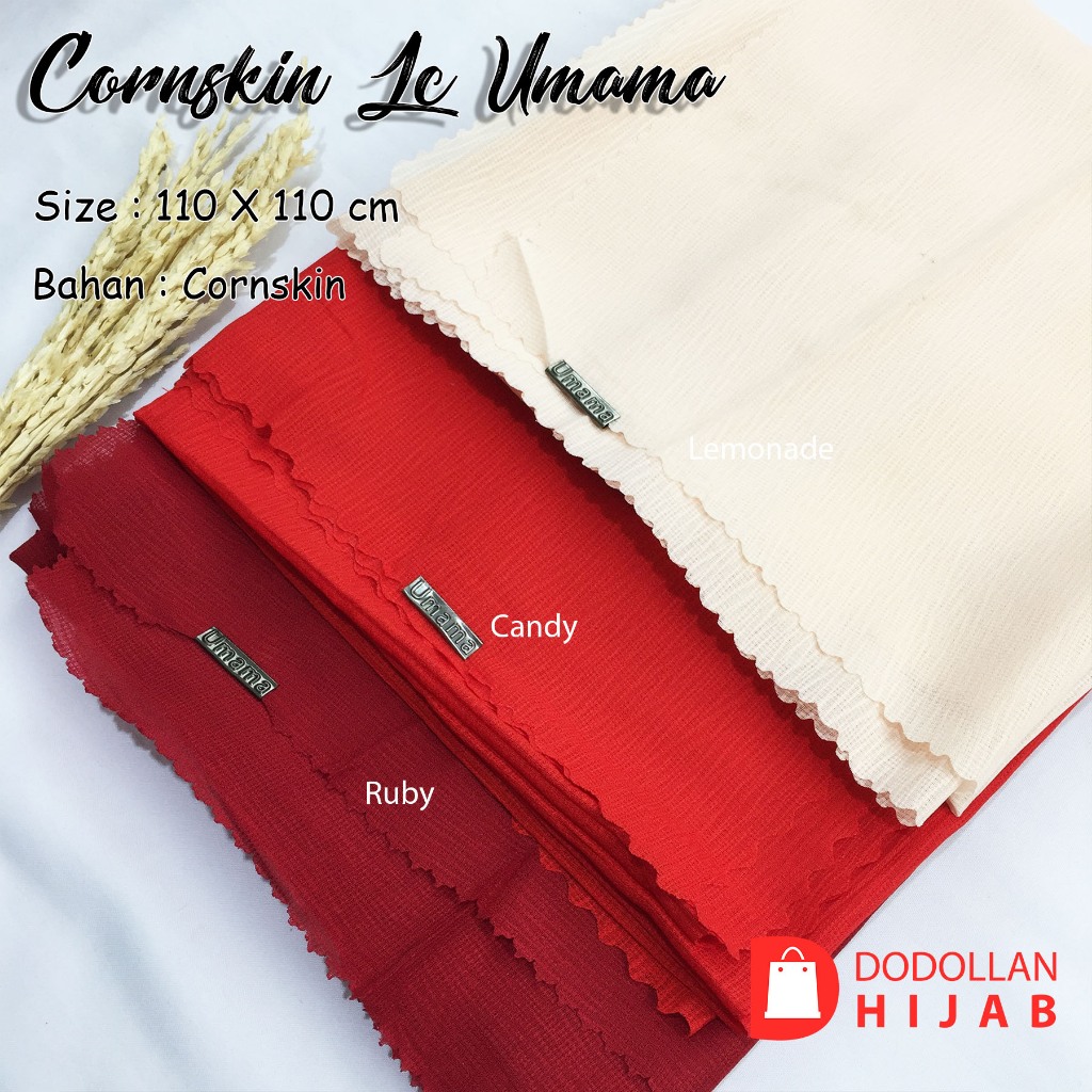 Jilbab Segiempat Polos Hijab Cornskin Umama PART II