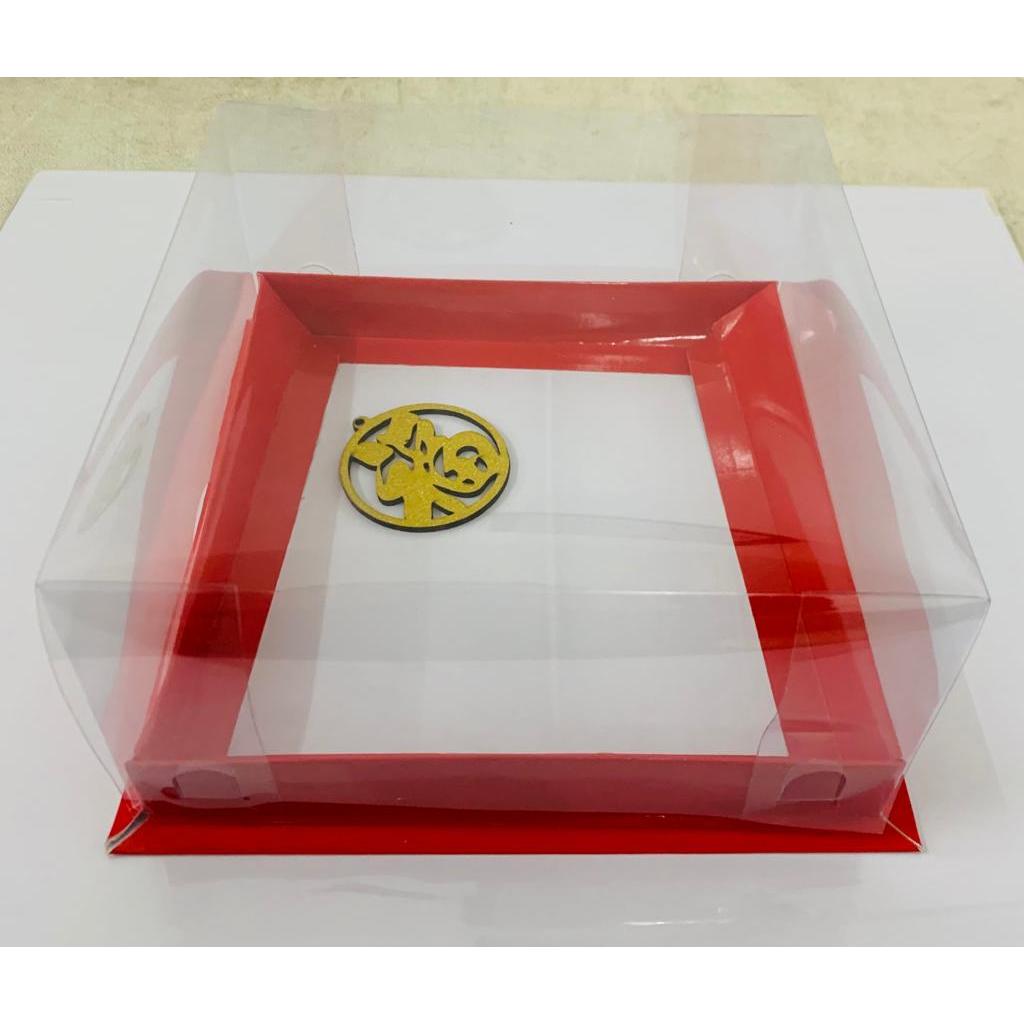 

Box Mika Imlek 20x20x10cm Merah Bon Apetit Red Hangtag Packaging Dus Hampers Lunar CNY