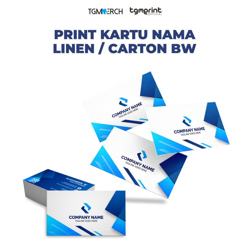 

TGM MERCH - Cetak Custom Kartu Nama Bahan LINEN/BW