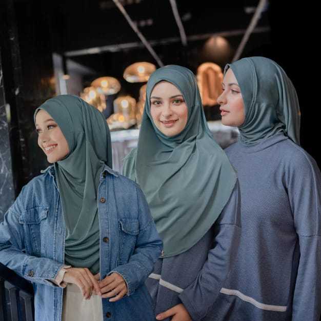 BESTSELLER Deyn scarf - Alluna Instant Scarf - Hijab Instan Jersey