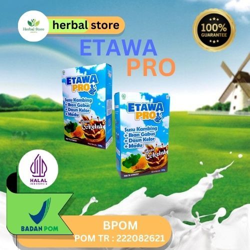 

Etawa pro susu kambing ettawa bubuk rasa susu plus coklat original