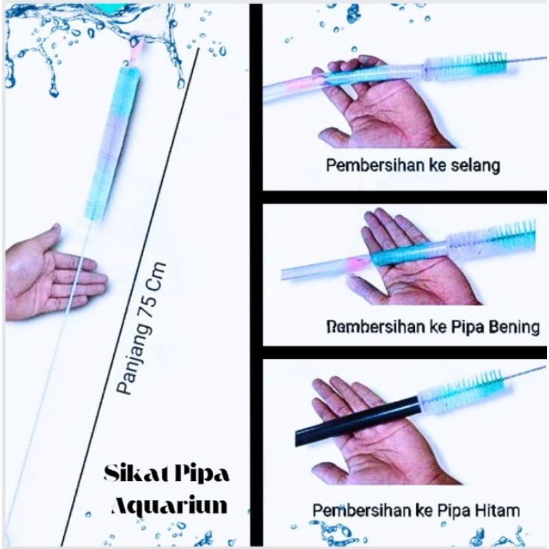 SIKAT PEMBERSIH SIKAT PIPA SELANG AQUARIUM AQUASCAPE