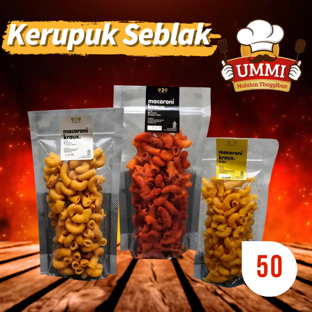 

Makaroni 50gr Makroni Macaroni Bantet Pedas Renyah Kriuk Kraux