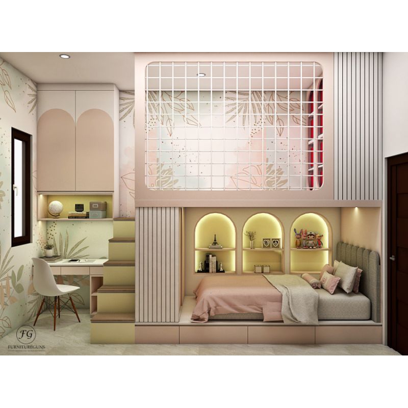 tempat tidur tingkat anak. kamar anak set
