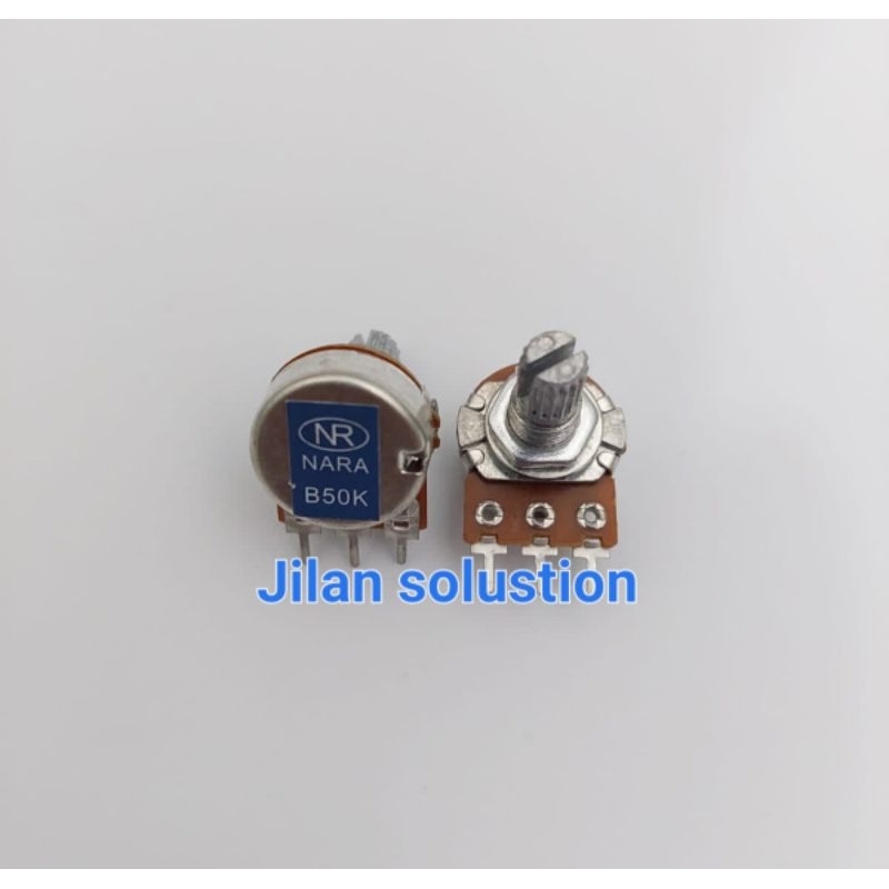 Potensio Mono B50k Potensiometer Kaki 3 Putar 50K As Pendek