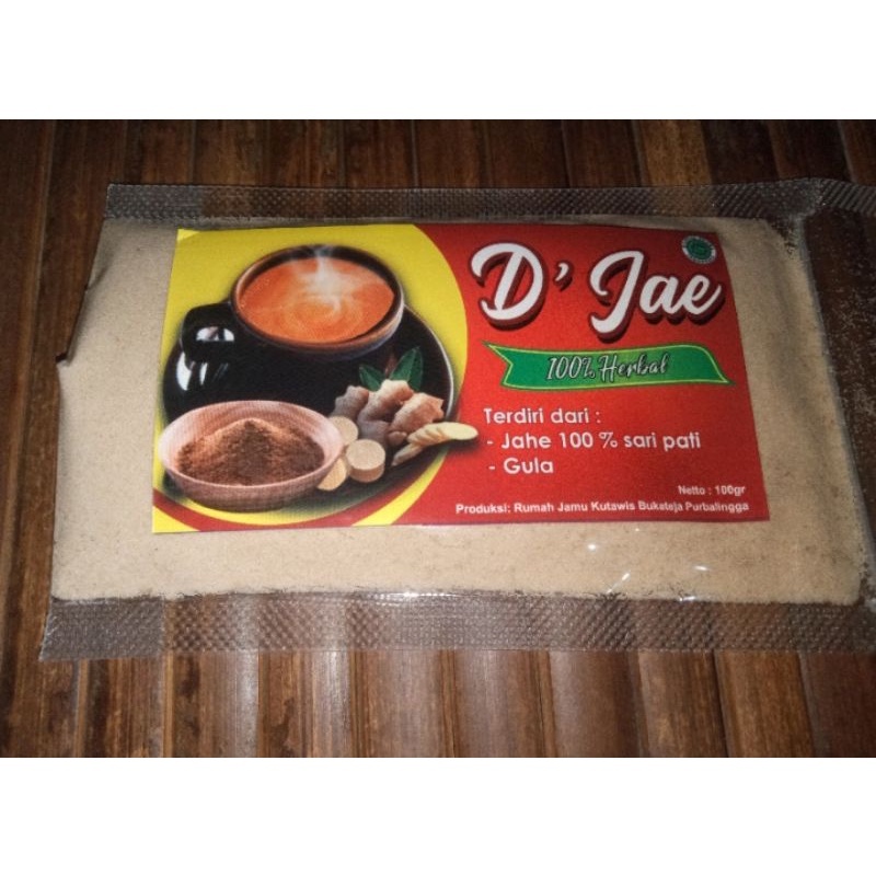 Minuman Jahe Instan (Sari Pati Jahe 100g) ORIGINAL 100%
