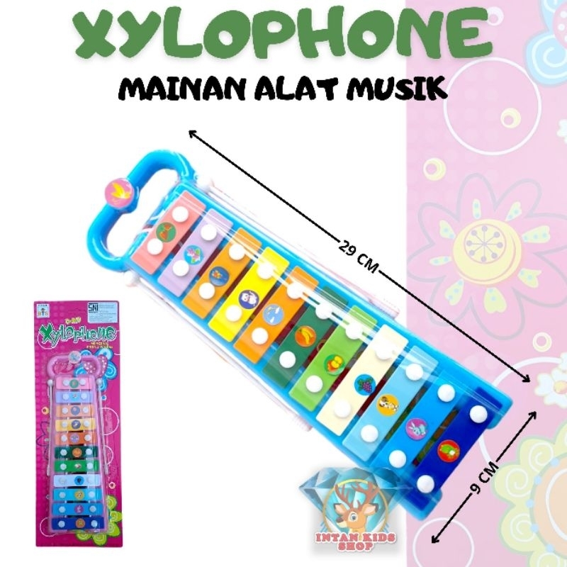 MAINAN EDUKASI ANAK ALAT MUSIK XYLOPHONE KOLINTANG DOREMI BTS 98008