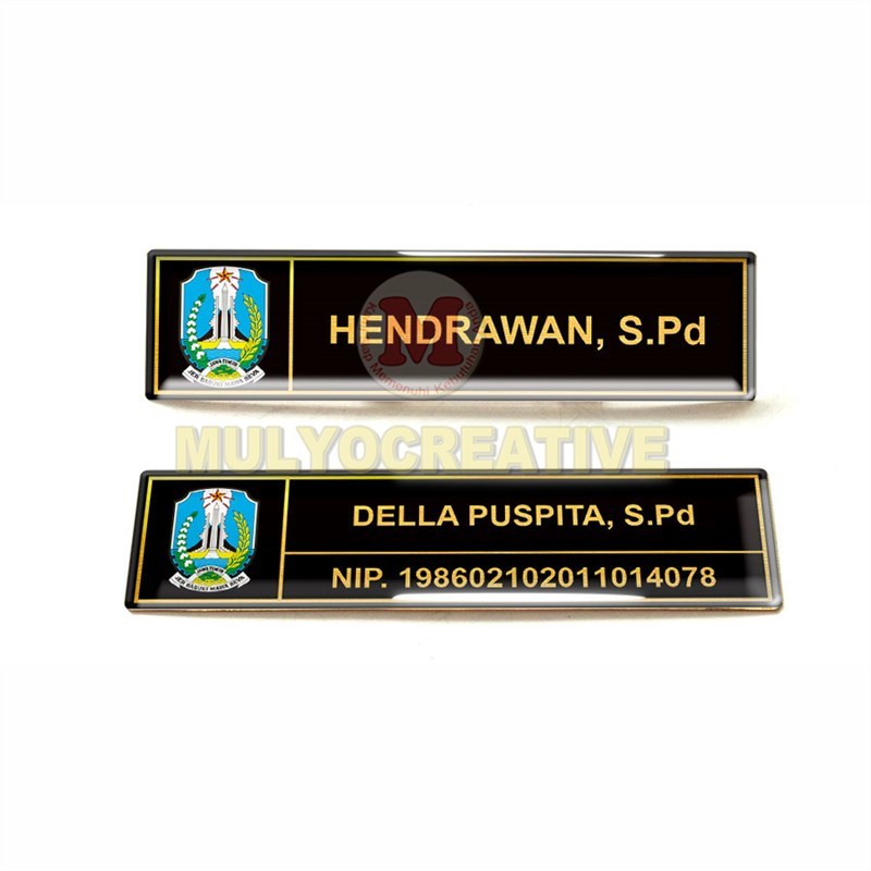 

PAPAN NAMA DADA JAWA TIMUR NAMETAG - NAME TAG CUSTOM LOGO JATIM