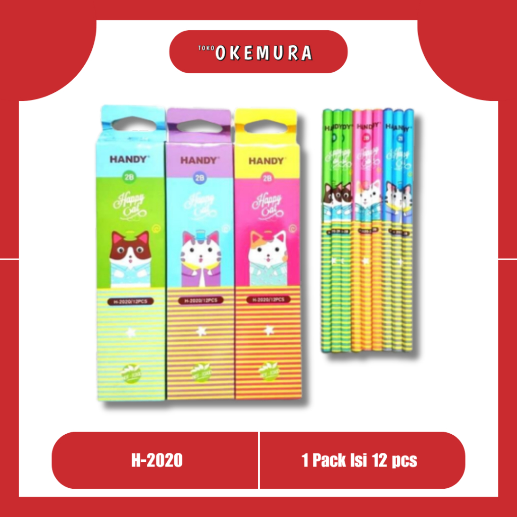 

TO HANDY 2B 2020 PENSIL HANDY 2B Pensil 2B Peralatan Sekolah Pensil Animal Peralatan Sekolah Anak Anak