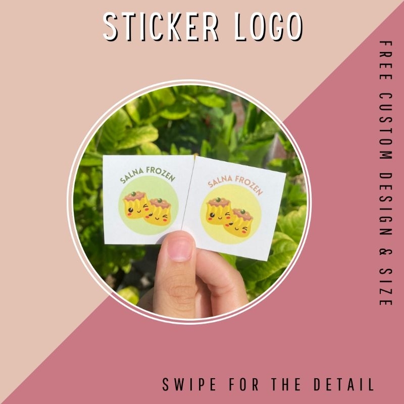 

STICKER LOGO CUSTOM WATERPROOF TRANSPARANT LABEL PACKING