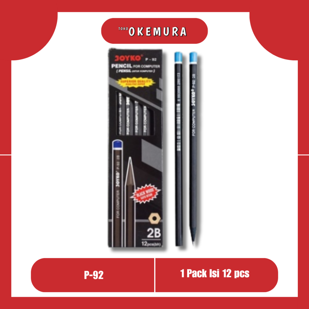 

TO JOYKO P-92 2B joyko pensil Joyko Alat Tulis