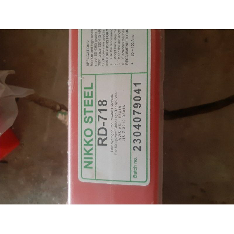 kawat las rd 718 satu bok