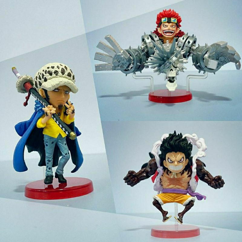 Mini Figure Luffy Law Kid One Piece Wcf Shonen Jump Set 3