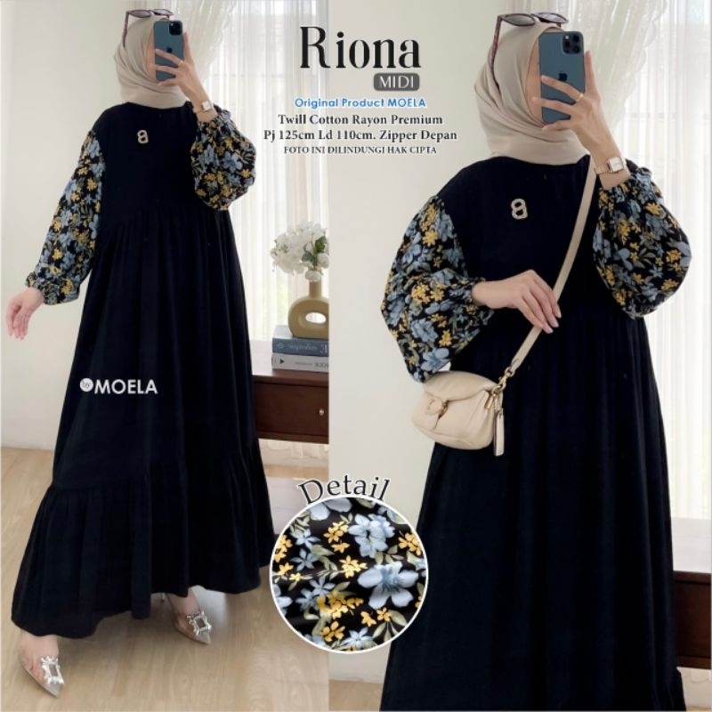 RIONA MIDI LD 110cm // MIDI DRESS ORIGINAL BERLABEL // BY MOELA