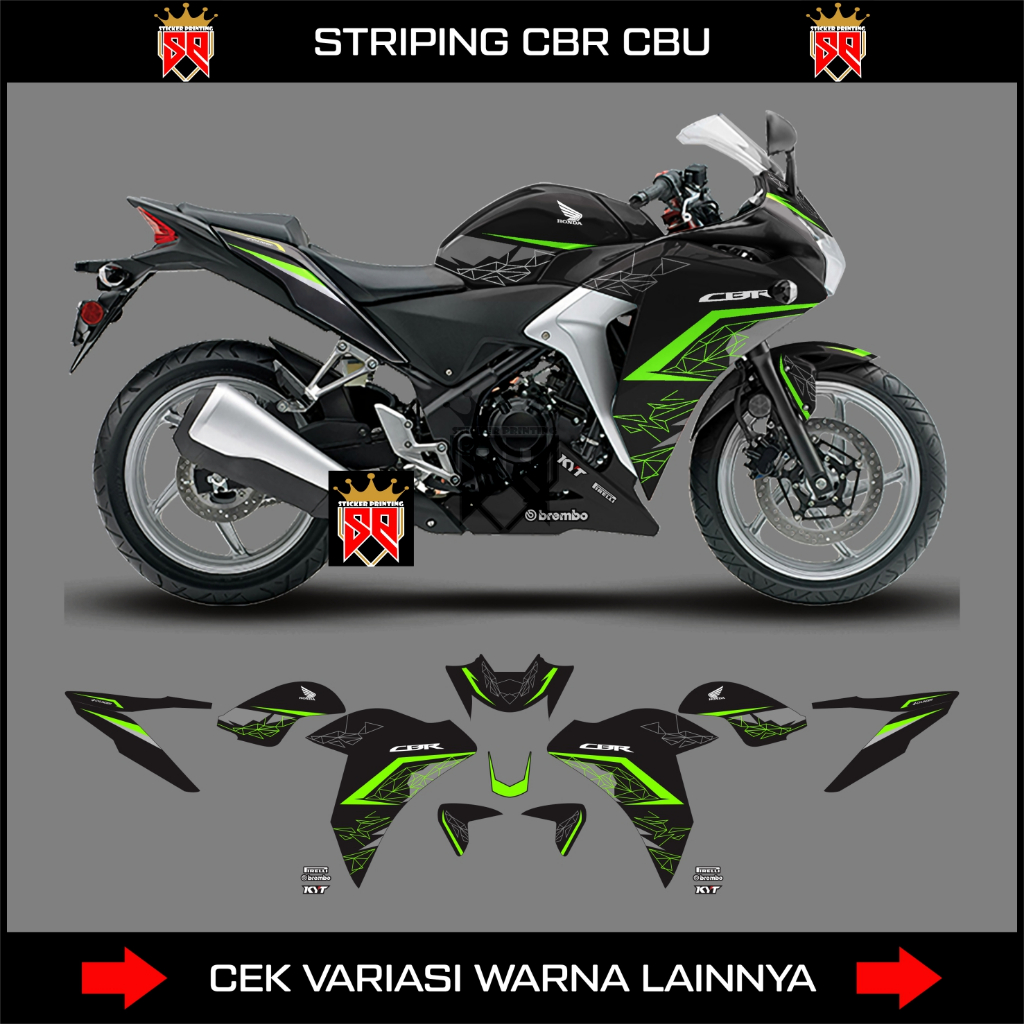 DECAL STRIPING HONDA CBR CBU / STICKER CBR CBU OLD