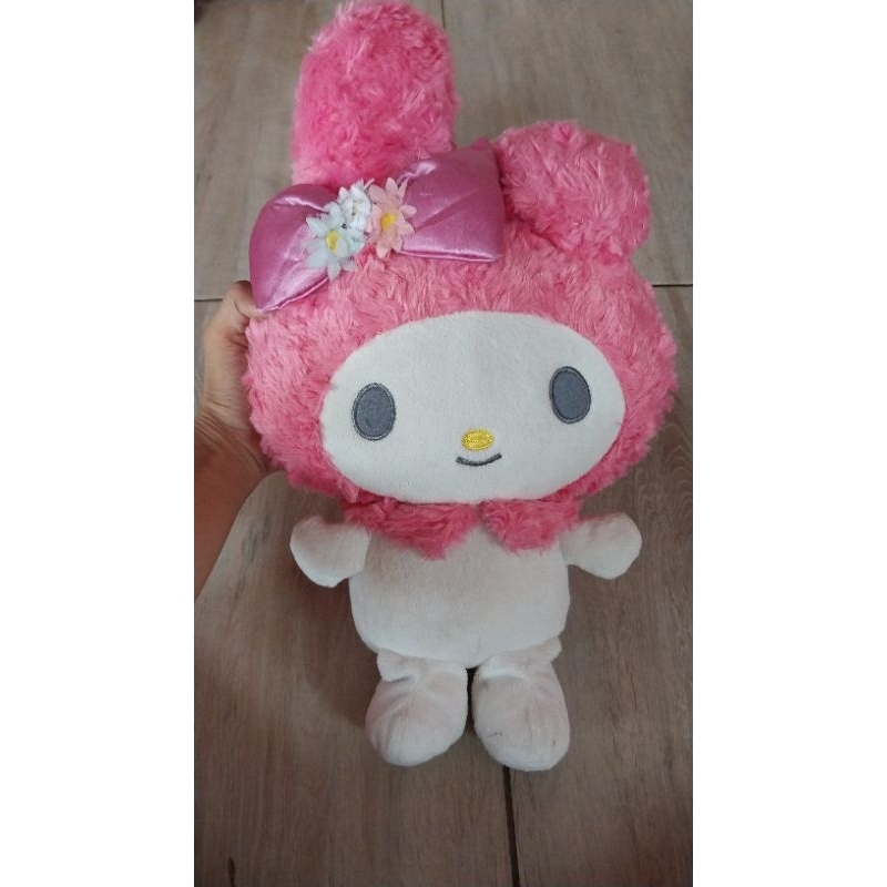 Boneka My melody bulu mawar like new brand my melody ori sanrio uk 40 cm