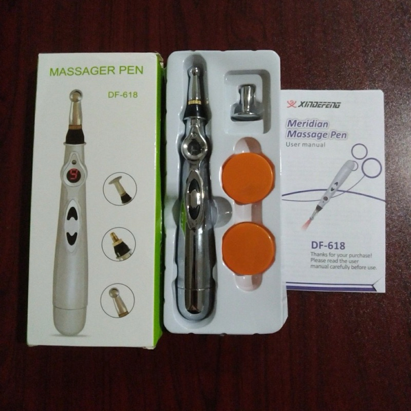 Pena Akupuntur + Cream / PENA PIJAT TERAPI REFLEKSI ELEKTRIK MASSAGE PEN AKUPUNTUR LISTRIK MERIDIAN