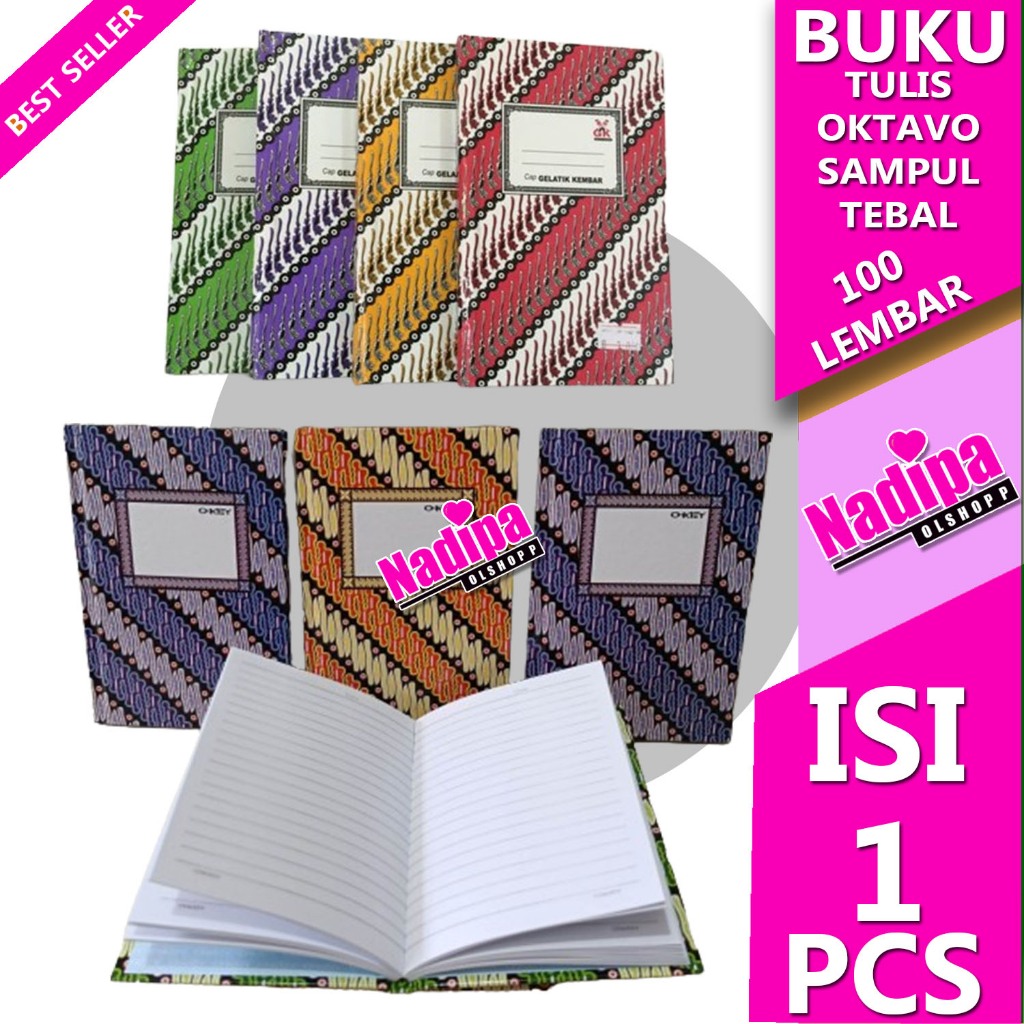 

BUKU TULIS OKTAVO KECIL SAMPUL TEBAL 100 LEMBAR NADIPA SHOPP