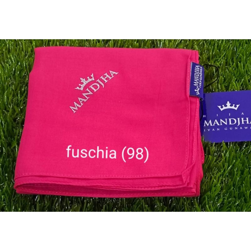 Mandjha Polos Ivan Gunawan Fashion Scarf Original Polos Hijab Fuschia Pink, Ready Banyak Warna Polos